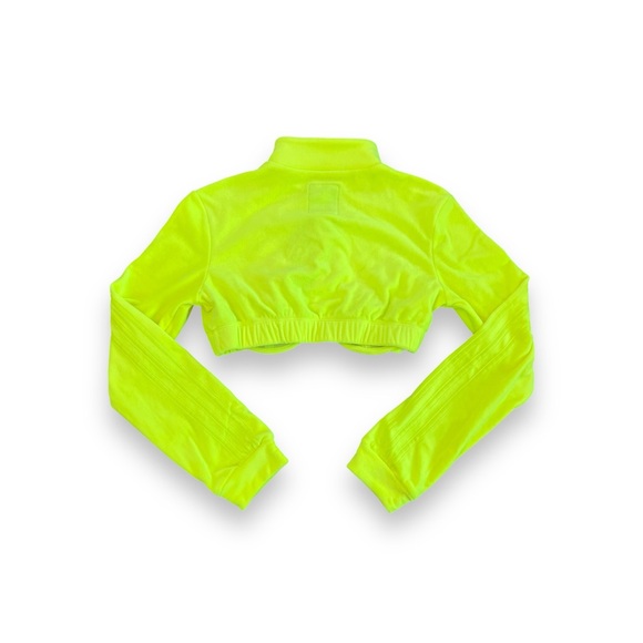 💙NWT💙 ADIDAS Jeremy Scott Track Top Solar Yellow - Picture 3 of 10